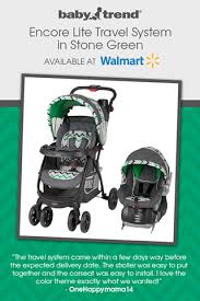 Baby Trend Encore Lite Travel System In Stone Green Walmart Green Chevron Stripe Stroller And Car Seat Baby Trend Travel System Trending