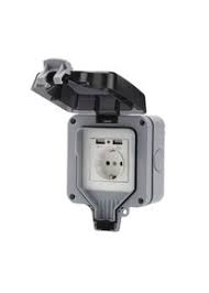 Denn mit den smarten steckdosen kannst du deine bereits bestehenden geräte bequem nachrüsten. Wasserdichte Steckdosen Aussen Unterputz Ip66 Garten Usb Aussensteckdose Multifunktional Wetterfeste Hochleistungssteckersockel Fur Den Innen Und Aussenbereich Fur Garten Und Garage Jetzt Unschlagbar Gunstig Shopping24 De