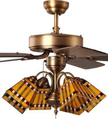 Mission style single close ceiling pendant light. Tiffany Street 269540014 Prairie Corn Mission 4 Light Stained Glass Antique Brass Ceiling Fan 52 Tiffany Ceiling Fan Glass Light Fixture Hanging Ceiling Lamps