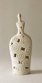Openwork Ceramic Sculpture Clay Sculpture Handmade Sculpture Ceramic Figurine Clay Figure H Ceramic Sculpture Figurative Sculpture Clay Coil Pottery