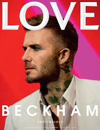 David Beckham wears green eye shadow in his most metrosexual look yet for  Love magazine