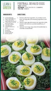 Football Deviled Eggs Lean And Green Meals Lean Protein Meals Lean Meals