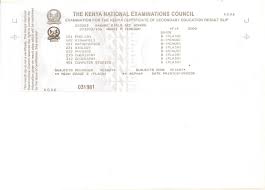 Check your results after the exams have been released. Kcse Result Slip