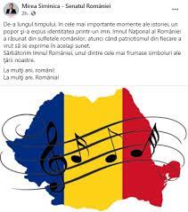 Ea reprezinta ziua nationala a romaniei, stabilita ca sarbatoare nationala in urma adunarii generale de la alba iulia din anul 1918. Senatoarea De Olt Siminica Mirea Mesaj De Ziua Imnului NaÅ£ional Al Romaniei Olt Alert