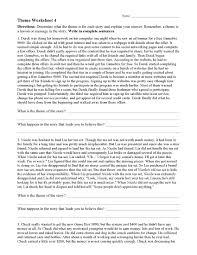 Theme Or Author S Message Worksheets Ereading Worksheets