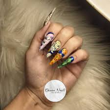 Acrylic dragon ball z nails. Dragon Ball Z Nail Designs The Following Tags Are Aliased To This Tag Bmp Booger