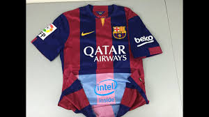 17$ cheap jordi alba ramos jersey 2014 fifa world cup spanish national team fc barcelona wholesale. Review And Comparison Of 2014 2015 Authentic And Replica Fc Barcelona Home Jerseys Youtube