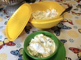 All of your favorite baked potato flavors like bacon, cheddar cheese and chives make this a perfect bbq side i use cheddar cheese in my recipe, but again, whatever cheese you like in your potato! Sour Cream And Dill Potato Salad A Great Summertime Comfort Food Features Timesnews Net
