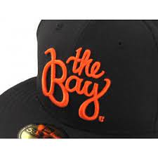 The Bay New Era Hat Black Orange Fitted Hats New Era Hats New Era