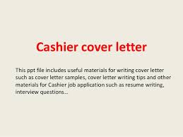 Cashier Cover Letter