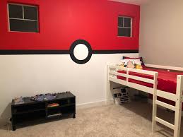 A pokemon themed lively kid's room, which incorporates playful design and fun furnishings. We Gave My Son His Dream Pokemon Room Pokemon