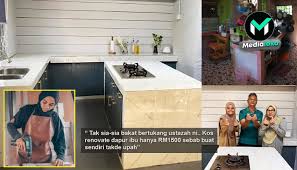 Beli untuk ubah suai dapur.tema simple, classic modern. Pagi Tukang Kayu Petang Ajar Fardhu Ain Ustazah Muda Ubah Suai Sendiri Dapur Ibu Dalam 2 Bulan Medialoka