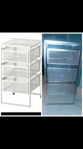 Add a touch of style to your room and keep your essentials stored away with a dressing table. Ikea Lennart Hack Makeup Caddy 10 Lennart Drawer Set Sprayed Silver With Crystal Handles For A Touch Of Frugal G Ikea Vanity Lennart Ikea Updating House