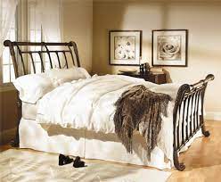 Looking for discount bed frames, headboards and beds? Wesley Allen Iron Beds Brookshire Iron Sleigh Bed Story Lee Furniture Sleigh Beds