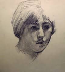 Adriano de Sousa Lopes, Desenho de modelo (retrato), n.d. (c....