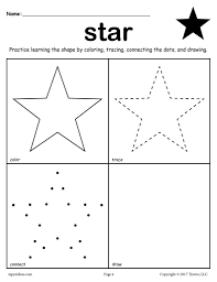 12 Shapes Worksheets Color Trace Connect Draw Preschool Tracing Shapes Preschool Shapes Worksheets
