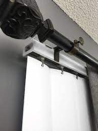 Nono Bracket Outside Mounted Blinds Curtain Rod Bracket Etsy Curtains With Blinds Curtains Over Blinds Vertical Blinds