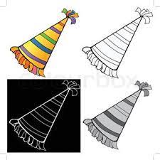 Hand Drawn Cartoon Sketch Illustration Of Birthday Hat Vector Colourbox Hat Drawing Hat Vector Birthday Hat