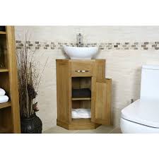 mobel oak compact corner bathroom