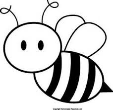Black And White Cute Pictures Cute Black And White Animal Clip Art Bing Images Bee Coloring Pages Bee Clipart Bee Drawing