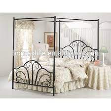 Modern and classic wrought iron beds and canopy beds. Furniture Latest Designs Easy Assemble Sturdy Four Post Metal Scroll Canopy Bed Frame Buy Canopy Metal Bed Frames Japanese Bed Frame Decorative Metal Bed Product On Alibaba Com