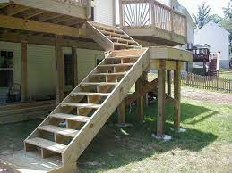 Or you may want to break up a long run of stairs with a landing as a place to rest or take in a particular view of a room or outdoor scene before continuing on. Landing And Stairs 2019 Deck Ideas Outdoor Stairs Exterior Stairs Stairs Landing Design