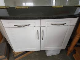 Shop rustic reclaimed cabinet hardware at bellacor. Cream Kitchen Unit With Black Granite Top Musgroves Ltd