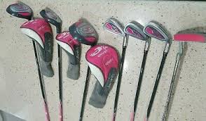 Girls Walter Hagen Jr Series Ii Golf Set Pink Grey No Bag