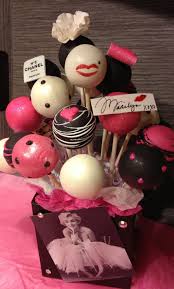 Marilyn Monroe Cake Pops By Haute Pop Couture Cake Pops Marilyn Monroe Birthday Cake
