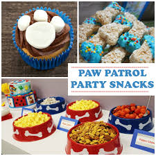 Children S Birthday Party Snack Ideas 20 Paw Patrol Birthday Party Ideas Paw Patrol Birthday Party Paw Patrol Birthday Puppy Party Food
