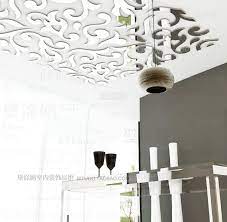 Acrylic two way mirror (one way mirror) is transparent from the darker side. Ceiling Wall Stickers Mirror Acrylic Paper Mirror Fashion Wallpaper European Style Decorative Pattern In Wa Fancy Mirrors Ceiling Design Bedroom Ceiling Design