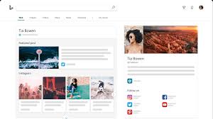 In 2012, the search engine added sidebar, which searches social networks for information relevant to search queries. With Bing Pages Brands Can Manage Their Profiles Across Microsoft Products Including Bing Search