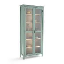 Vitrine Vaisselier Pin Massif Alvina Taille Taille Unique Vaisselier Rangement Epices Et Pin Massif
