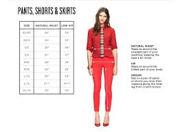 Clothing Size Charts Measurement Guide Madewell Size