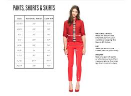 Clothing Size Charts Measurement Guide Madewell