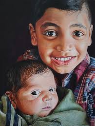 Mick Jagger, watercolor, 22 x 30 inches.