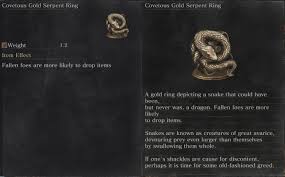 Some rings have upgraded versions, having a maximum of +3. Covetous Gold Serpent Ring Dark Souls 3 Gosu Noob
