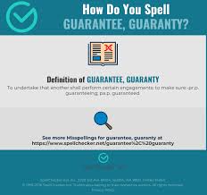 Is this word another way to spell the same term, or does it have its own, separate meaning? Correct Spelling For Guarantee Guaranty Infographic Spellchecker Net