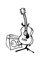 22 musical themed colouring pages for kids classroom. Electric Guitar Coloring Pages For Kids Coloring Home