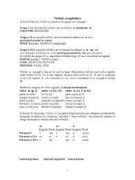 Verbul Franceza Recapitulare