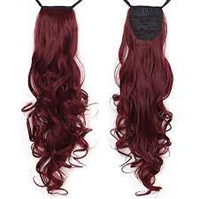 Miss U Hair 24 60cm 120g Ladies Synthetic Long Curly Ribbon Drawstring Ponytails Hairpiece Clip In On Clip In Hair Extensions Hair Extensions Best Hair Pieces