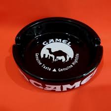 I found these old, empty camel unfiltered crush packs in some things that my mom had. Vintage Camel Cigarettes Ashtray Souvenir Collector Collectible Black Reminiscethis On Artfire
