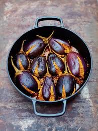 Meera Sodha Stuffed Baby Aubergines With Peanut Coconut Gujarati Recipe Recipe Meera Sodha Gujarati Recipes Vegan Curry Recipes