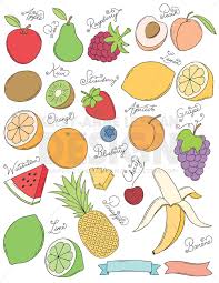 Doodle Fruit Clip Art Set Hand Drawn Food Clipart Commercial Etsy Fruits Drawing Food Drawing Food Clipart