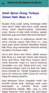 Secara umum, kelompok ayat ini bercerita tentang kekayaan qarun yang begitu besar, kemudian ia sombong dan tidak mau bersedekah kepada orang yang membutuhkan, karena menurutnya semua itu adalah hasil jerih payahnya. Kisah Dalam Al Qur An For Android Apk Download