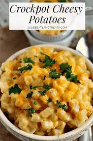 Cheesy Potatoes Recipe That Is Made In Your Crock Pot These Delicious Potatoes Are Cheesy Potatoes Recipe Thanksgiving Crockpot Recipes Crockpot Recipes Easy