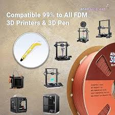 Amazon.com: ATARAXIA ART Brick Red Wood PLA Filament 1.75mm, 1Kg/2.2Lb  Spool, Wood 3D Printer Filament with Real Wood Particles, with Filament  Storage ...