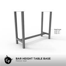 Maybe you would like to learn more about one of these? Handmade Bar Height Table Base By Chicago Fabrications Custommade Com