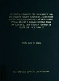 It houses materials relating to tun hussein onn, the nation's 3rd prime minister. Faktor Faktor Yang Mempengaruhi Prestasi Pembelajaran Pelajar Pelajar Sarjana Muda Kejuruteraan Elektrik Di Kolej Universiti Teknologi Tun Hussein Onn