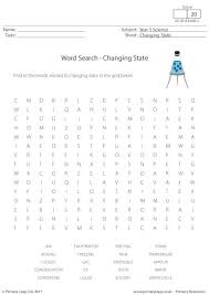 Definition of a change of state and processes that cause it. Science Word Search Changing State Worksheet Primaryleap Co Uk
